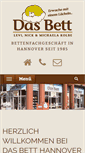 Mobile Screenshot of das-bett-hannover.de