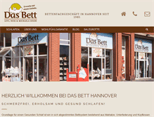 Tablet Screenshot of das-bett-hannover.de
